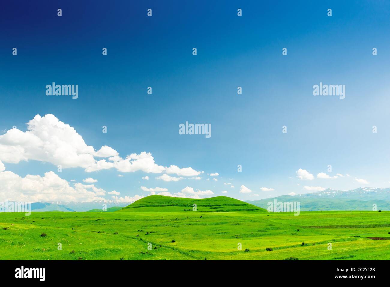Lush green hills valley travel hi-res stock photography and images - Alamy