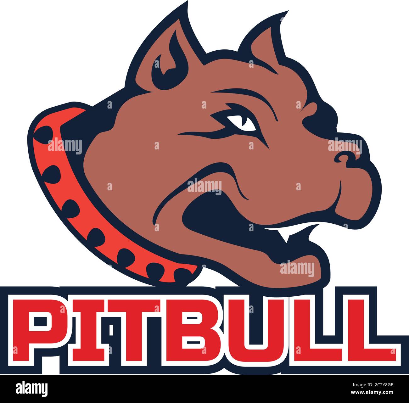 https www alamy com pit bull dog mascot logo isolated on white background vector illustration image363246478 html