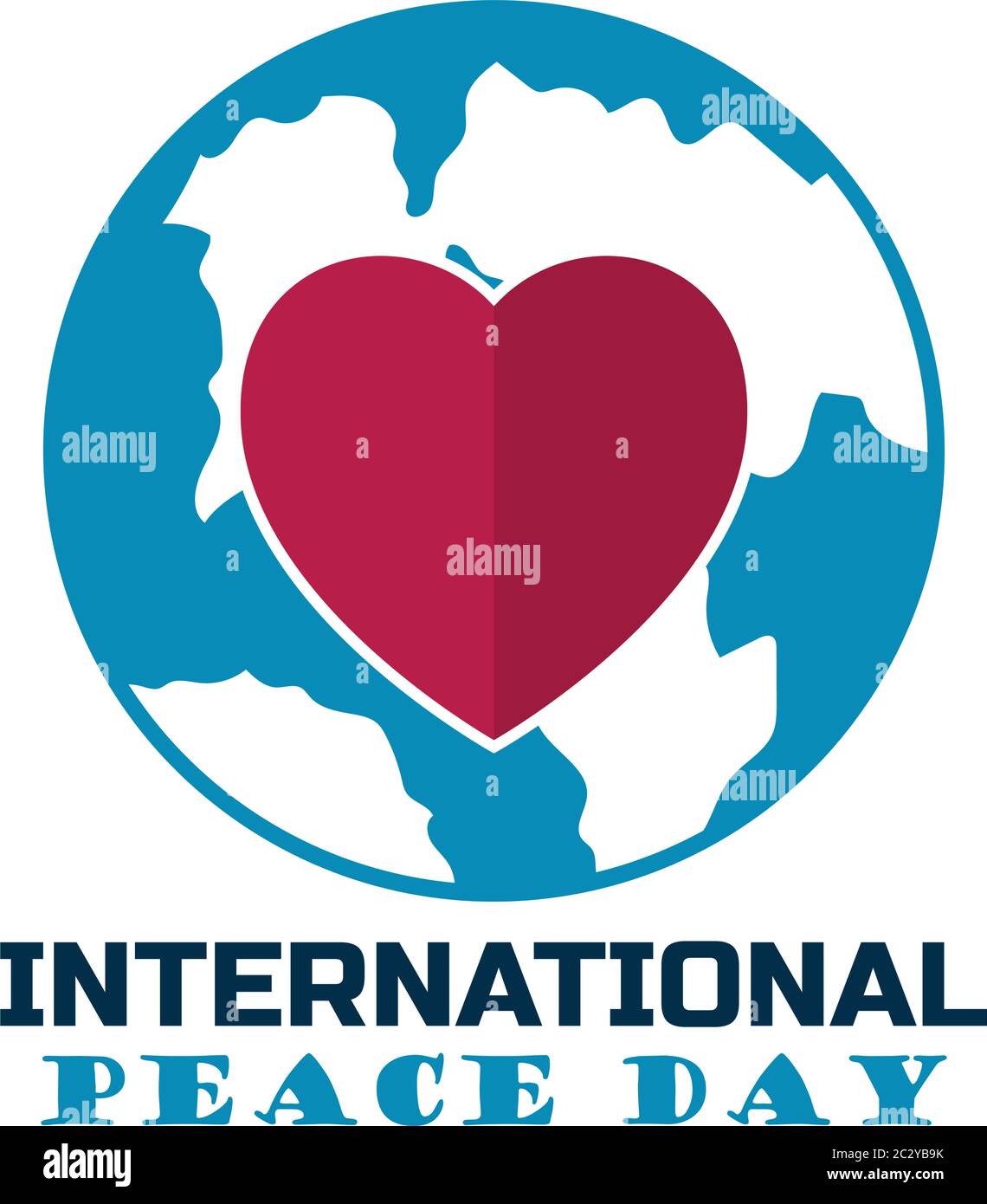 happy international peace day concept. vector illustration Stock Vector