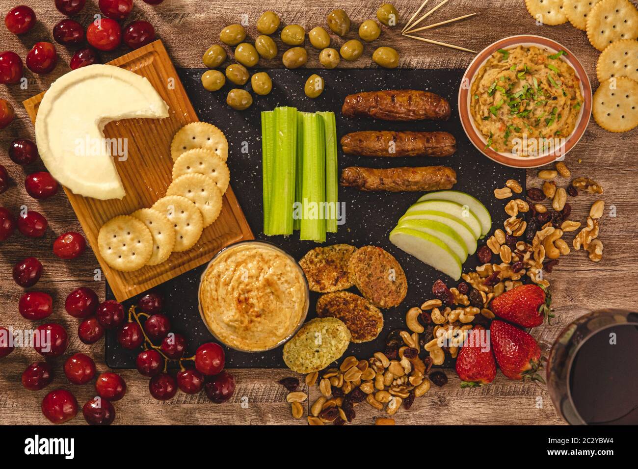 Vegan Food Platter Stock Photo