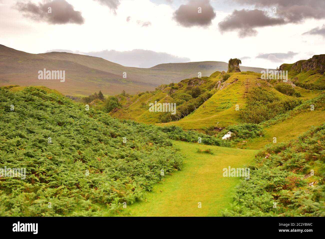The Fairy Glen near Uig, Isle of Skye, Scotland Stock Photo