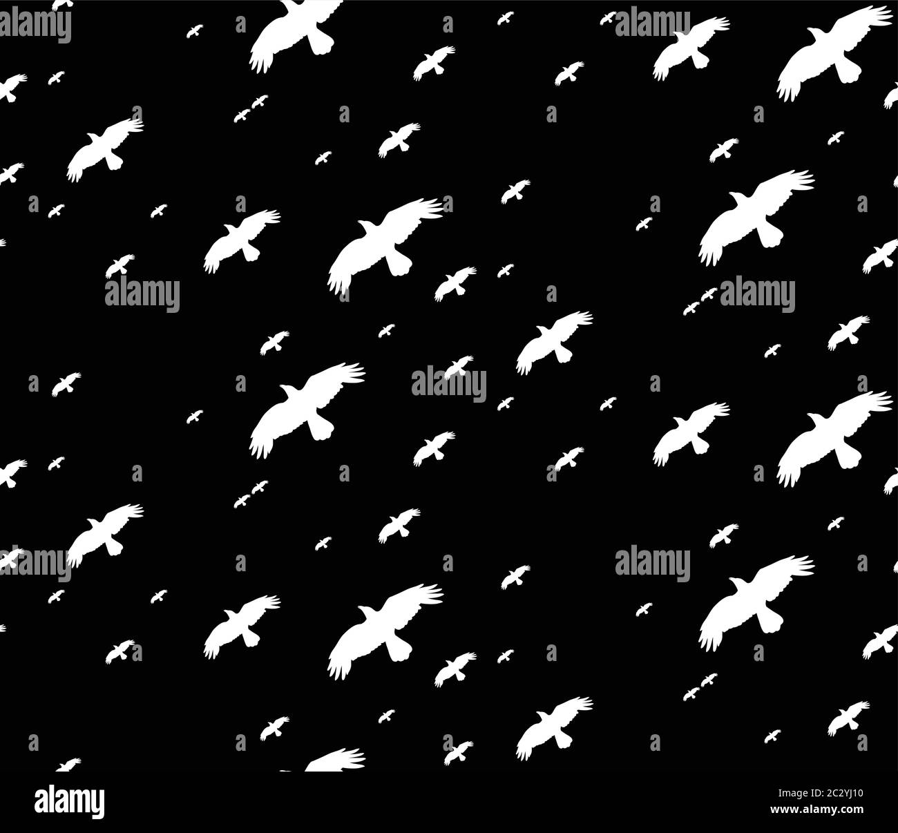 seamless background with flying birds Stock Vector Image & Art - Alamy