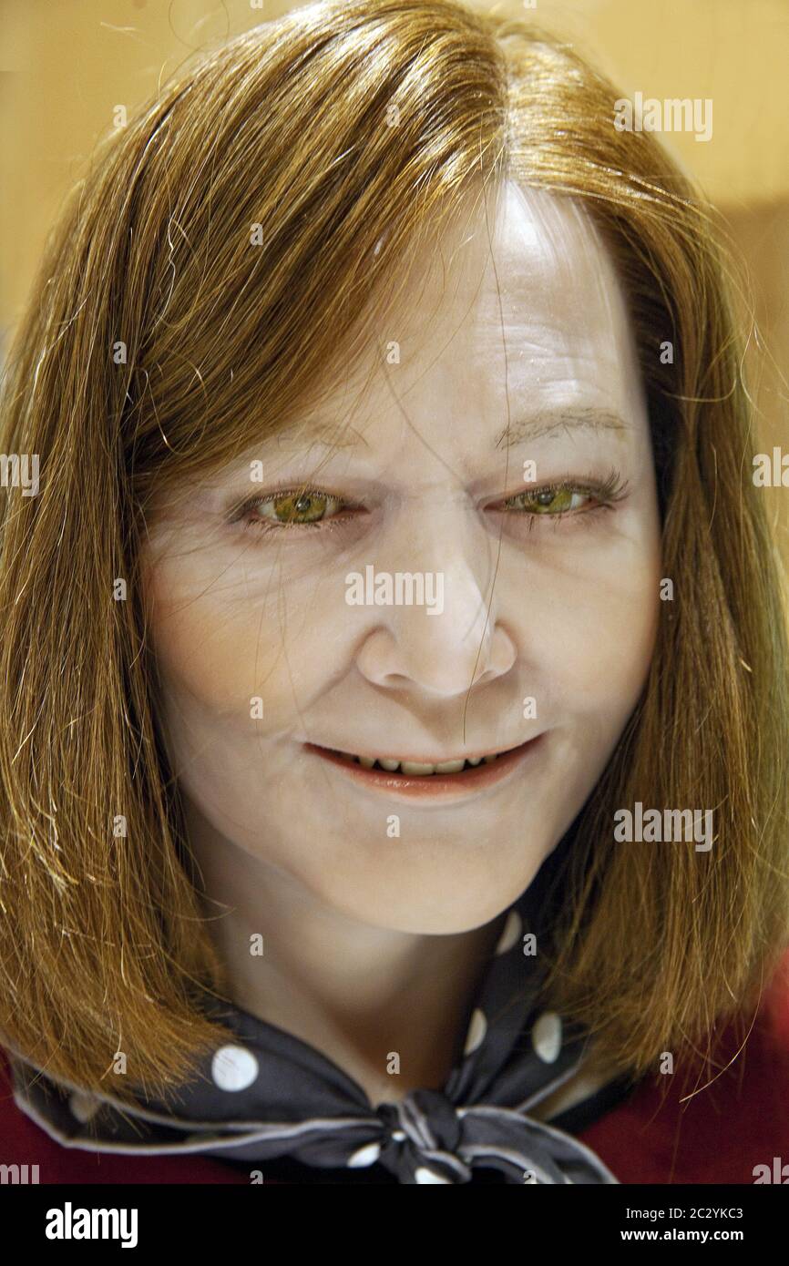 Nadine, a female humanoid social robot, Germany Stock Photo