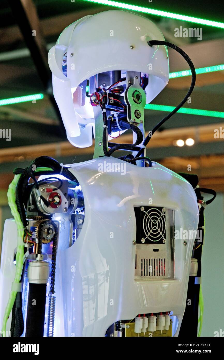 humanoid robot RoboThespian, Germany Stock Photo