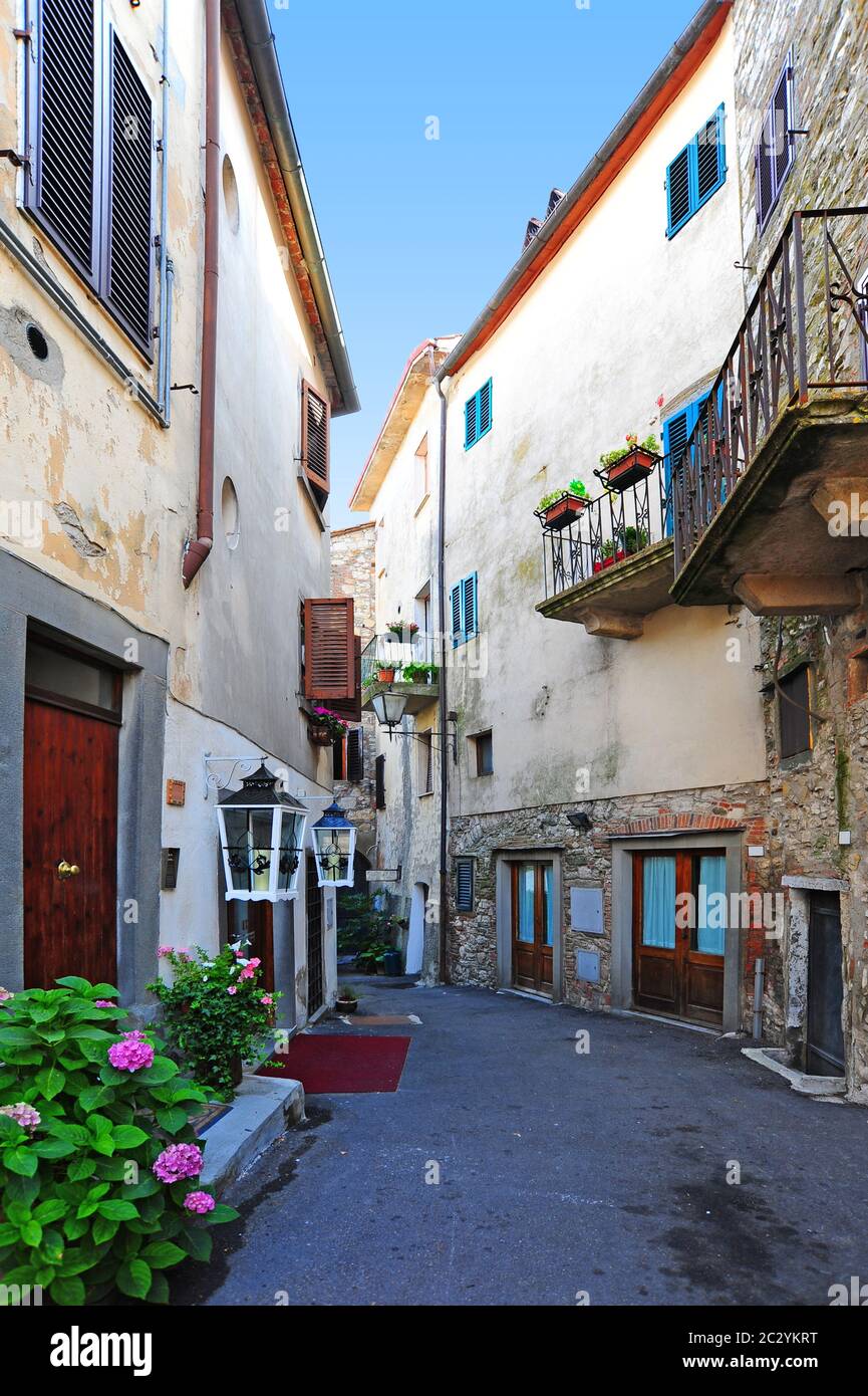 Italian medieval town Stock Photo