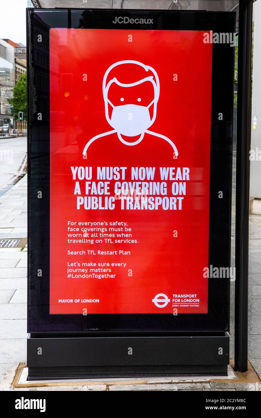London bus stop advert hi-res stock photography and images - Alamy