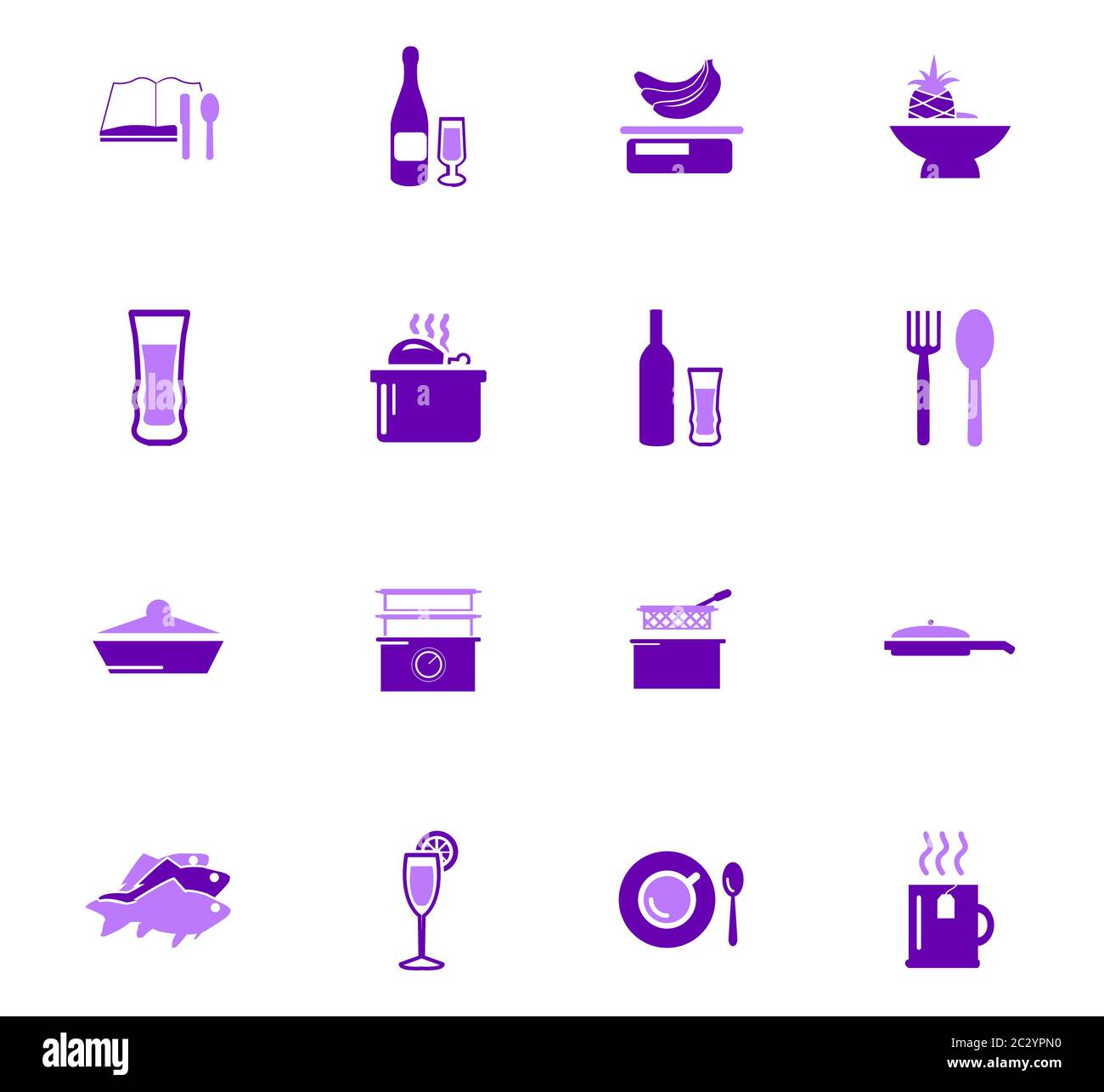 Food kitchen web icons user hi-res stock photography and images - Alamy