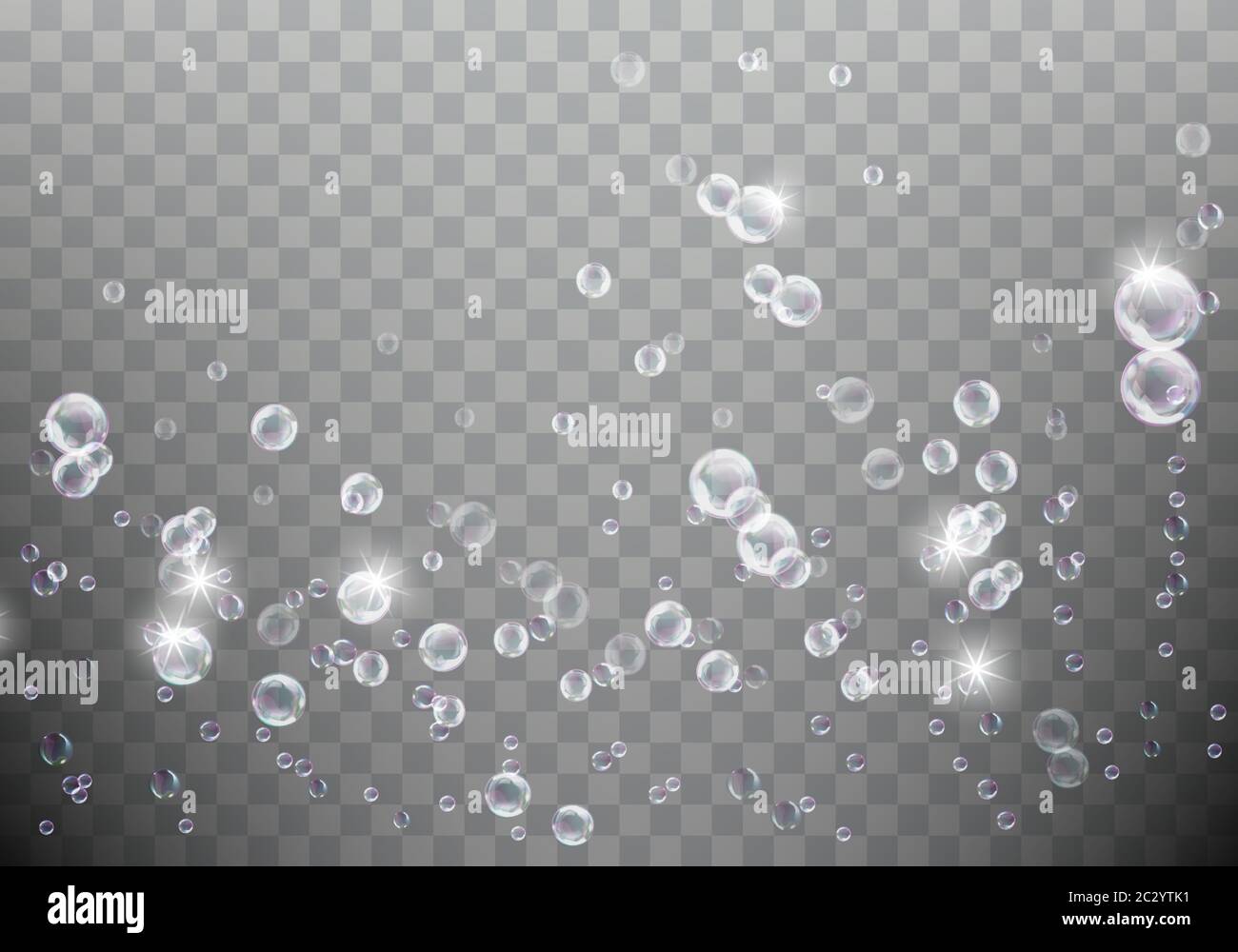 Soap bubble blower realistic vector illustration on transparent ...