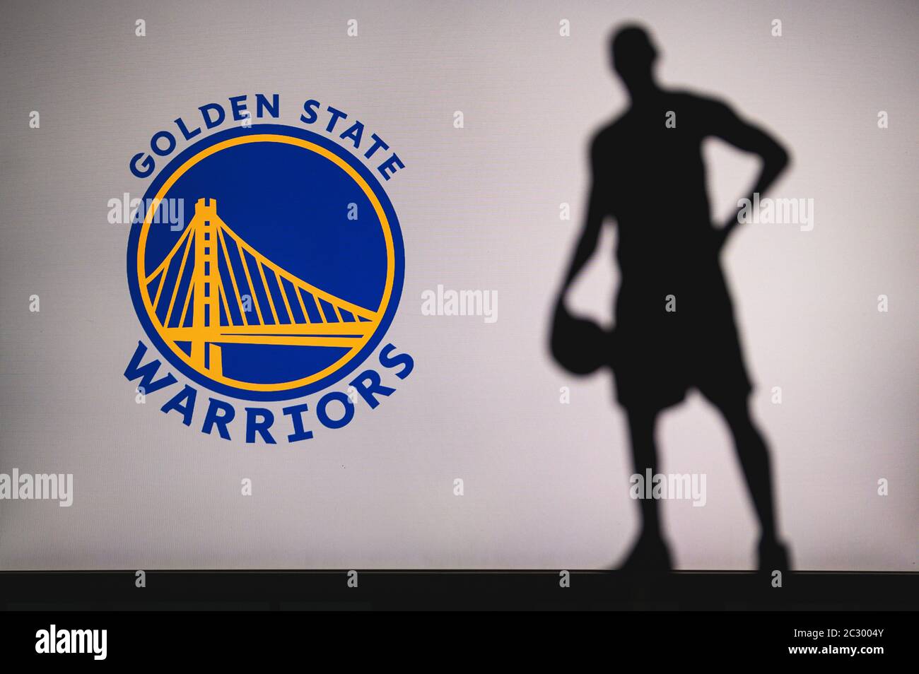 Golden State Warriors 2023 National Champions Basketball logo