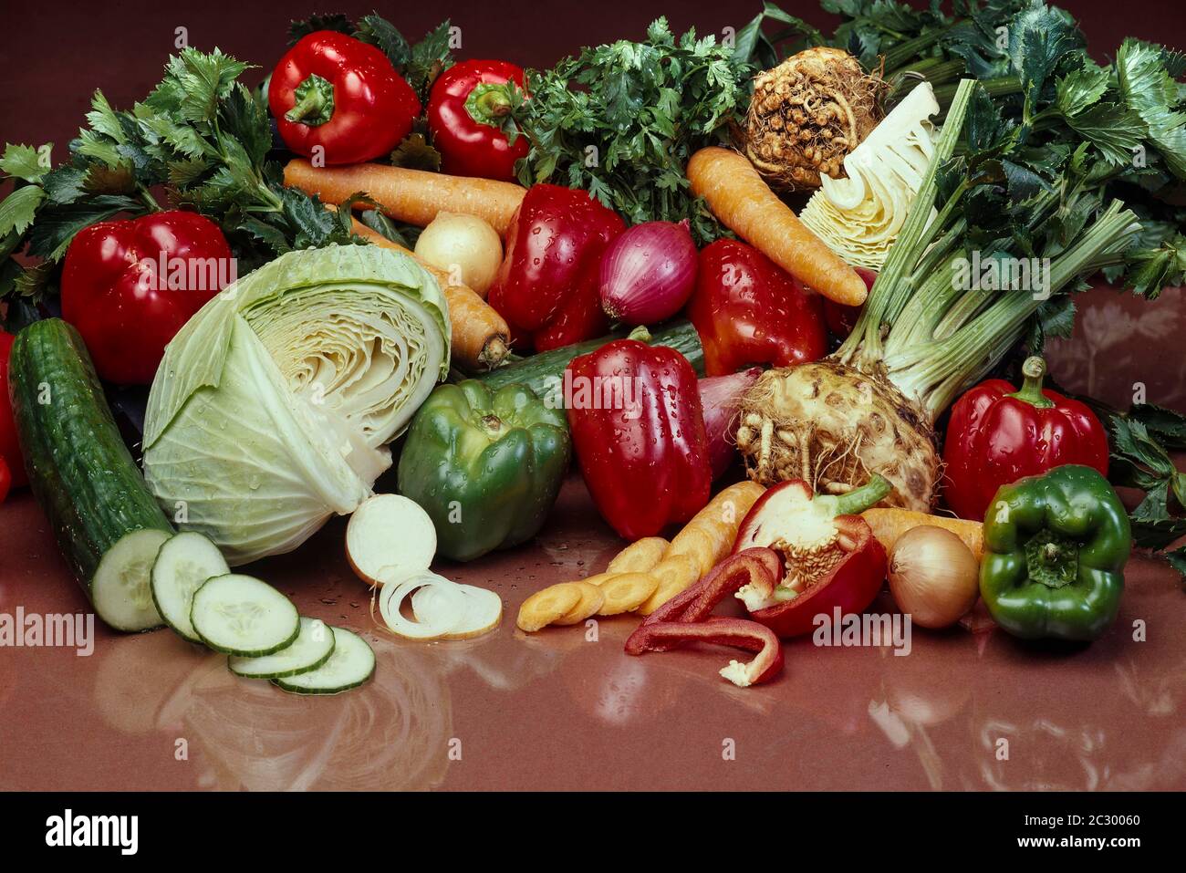 Various vegetables, Stilllife, Bavaria, Germany Stock Photo