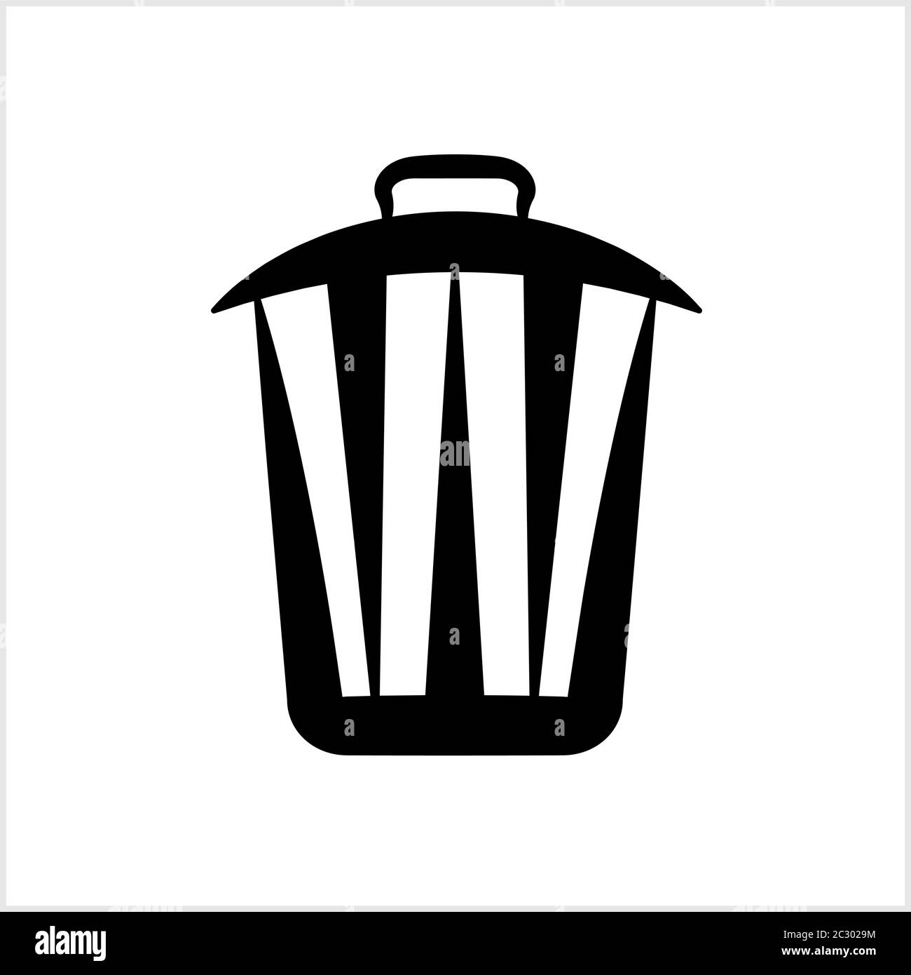 Trash Can Icon Vector Art Illustration Stock Vector Image & Art Alamy
