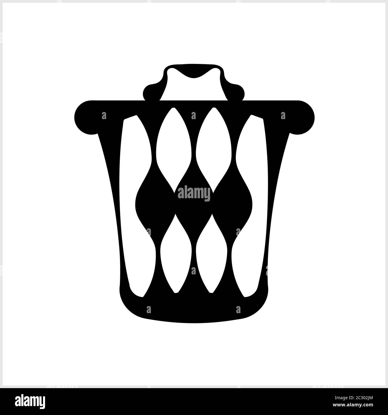 Trash Can Icon Vector Art Illustration Stock Vector Image & Art Alamy