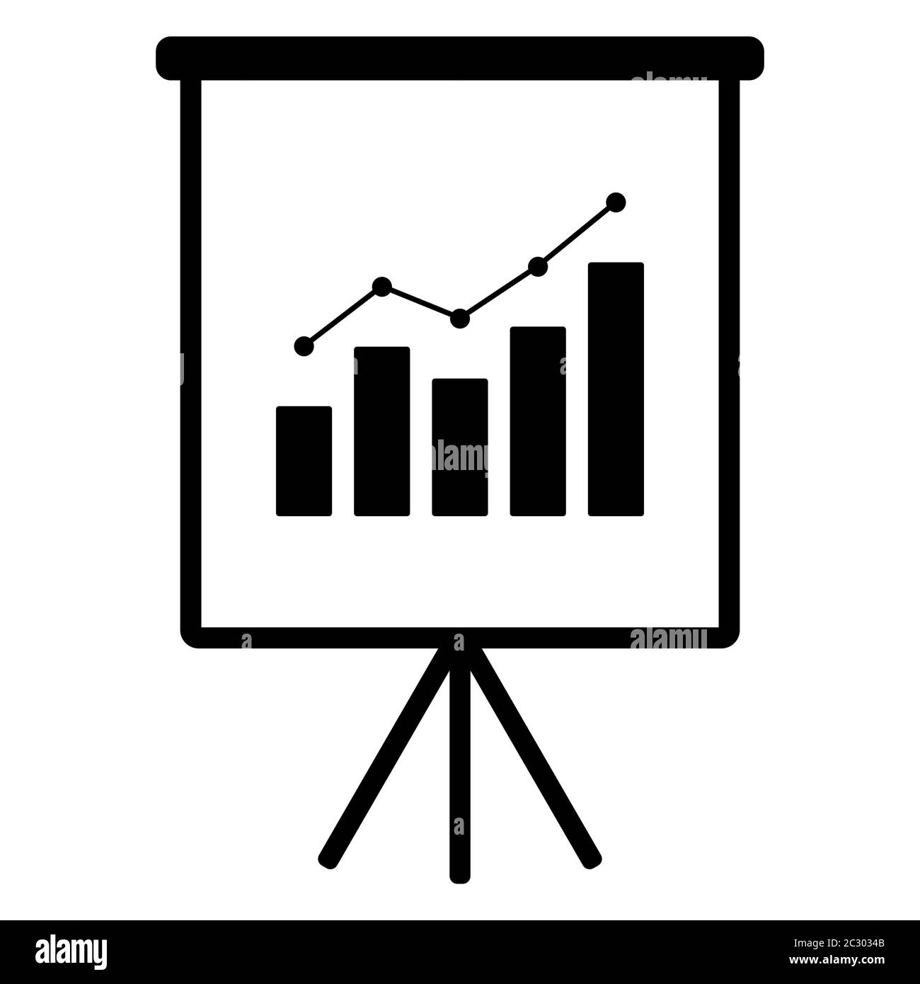 Chart and flipchart Stock Photo Alamy