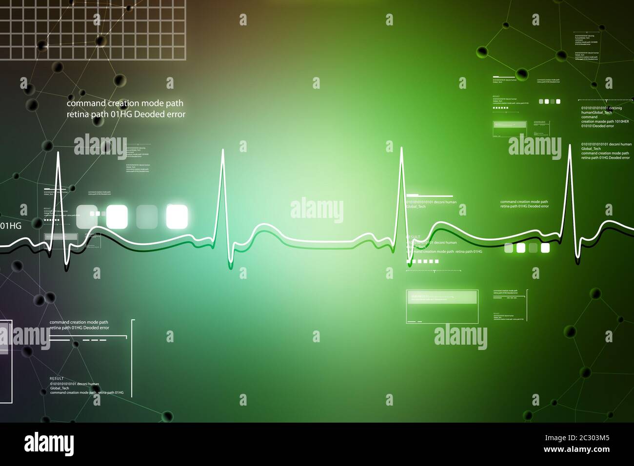 Ecg line in color background Stock Photo Alamy