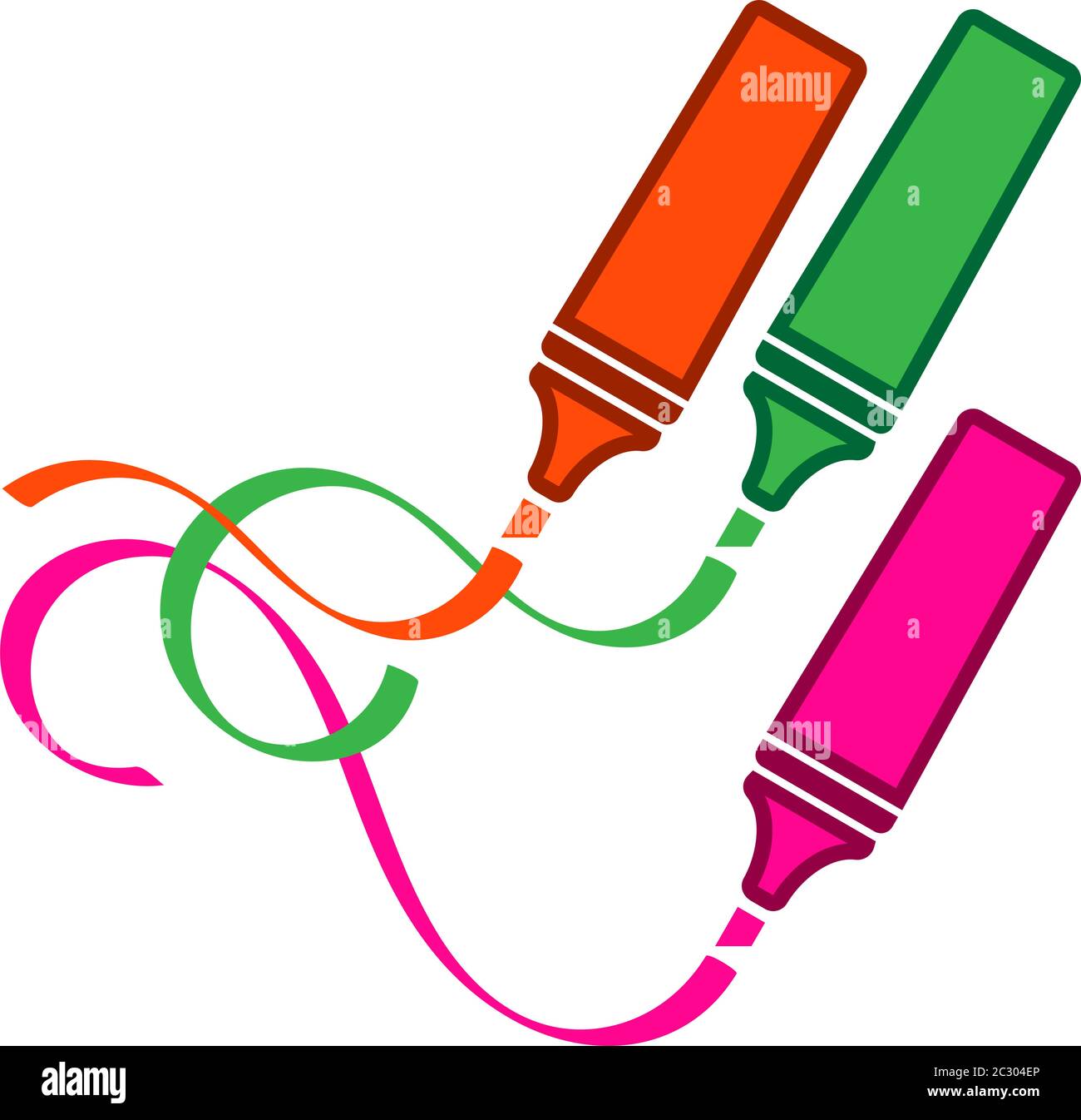 Highlighter Pen Icon Vector Art Illustration Stock Vector Image & Art Alamy