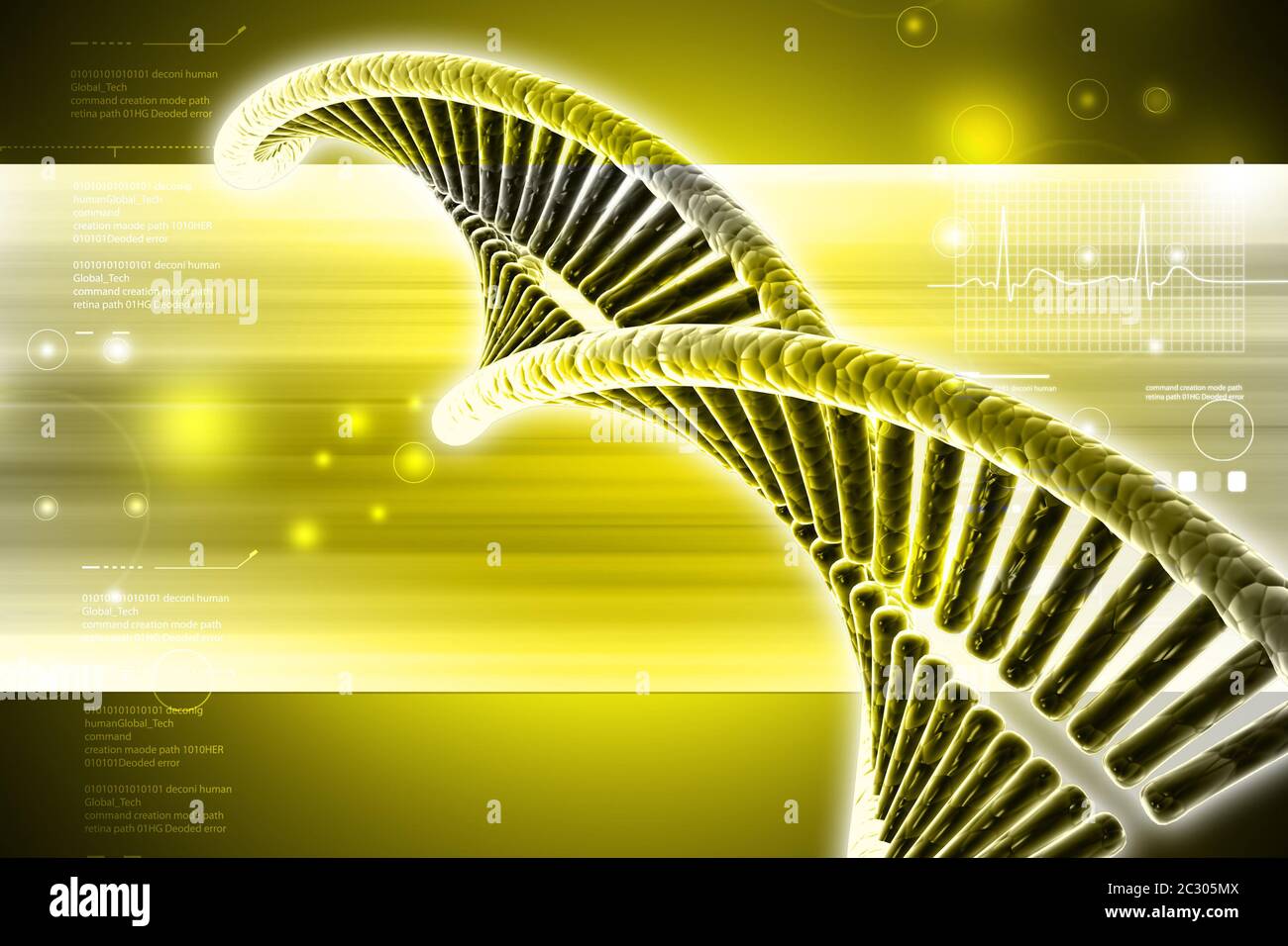 DNA in color background Stock Photo - Alamy