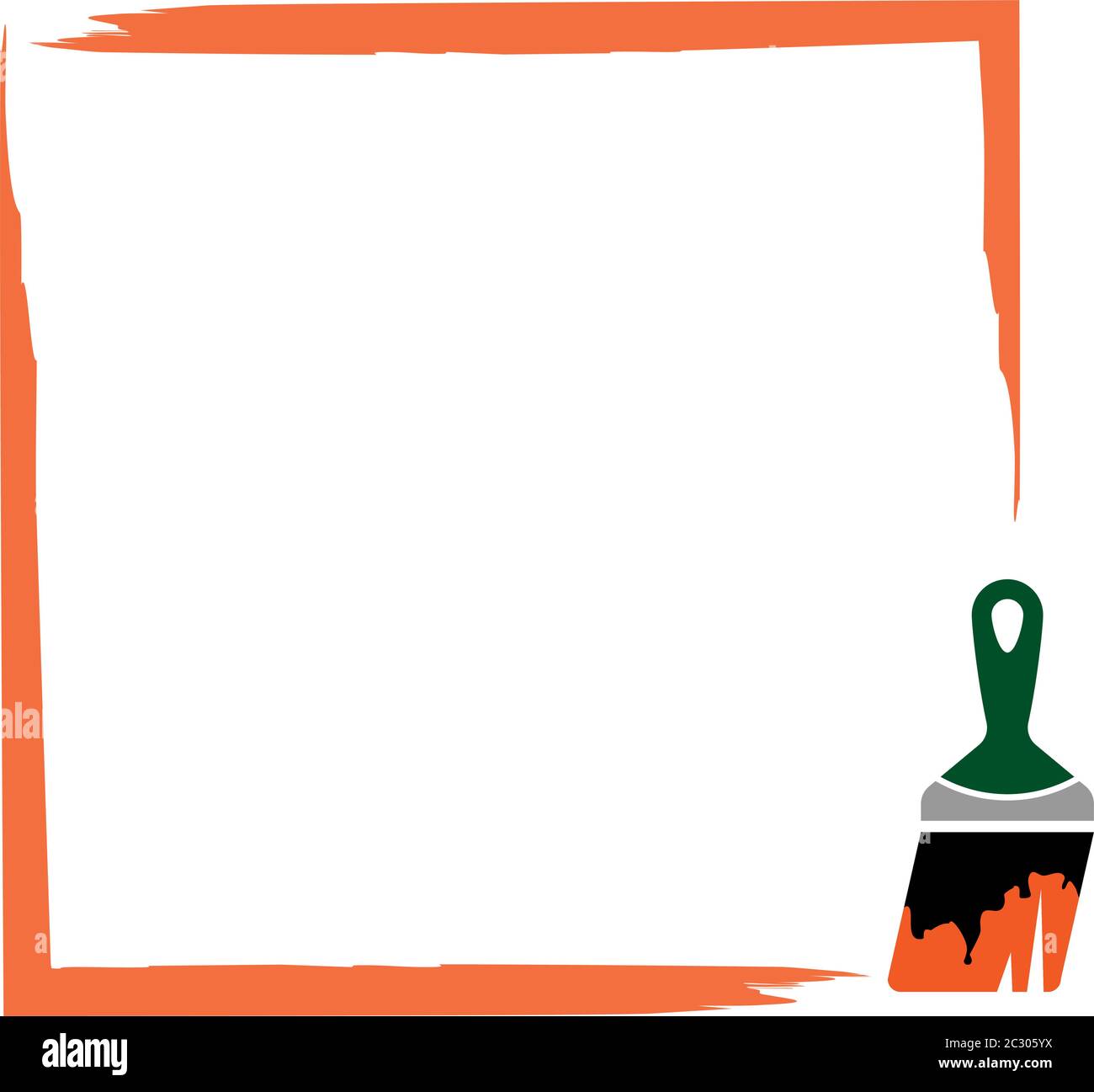 Paint Brush Icon Collection Vector Art Illustration Stock Vector Image ...