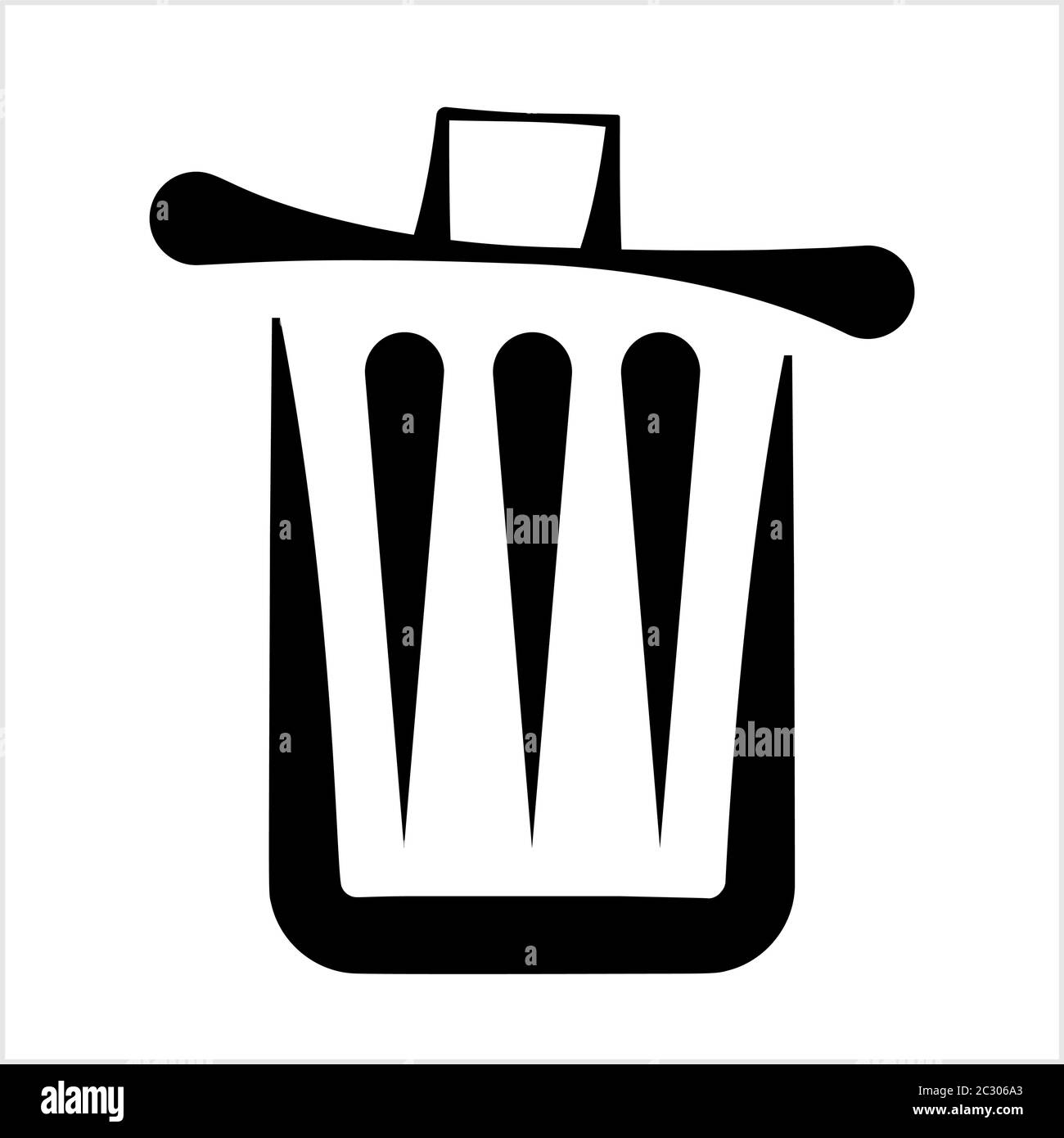 Trash Can Icon Vector Art Illustration Stock Vector Image & Art Alamy