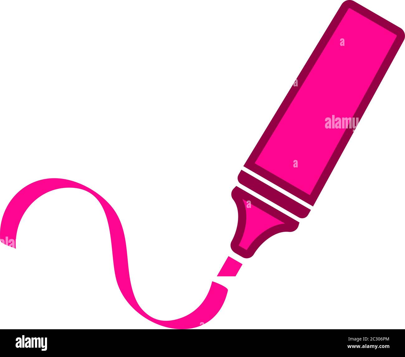 Highlighter Pen Icon Vector Art Illustration Stock Vector Image & Art Alamy
