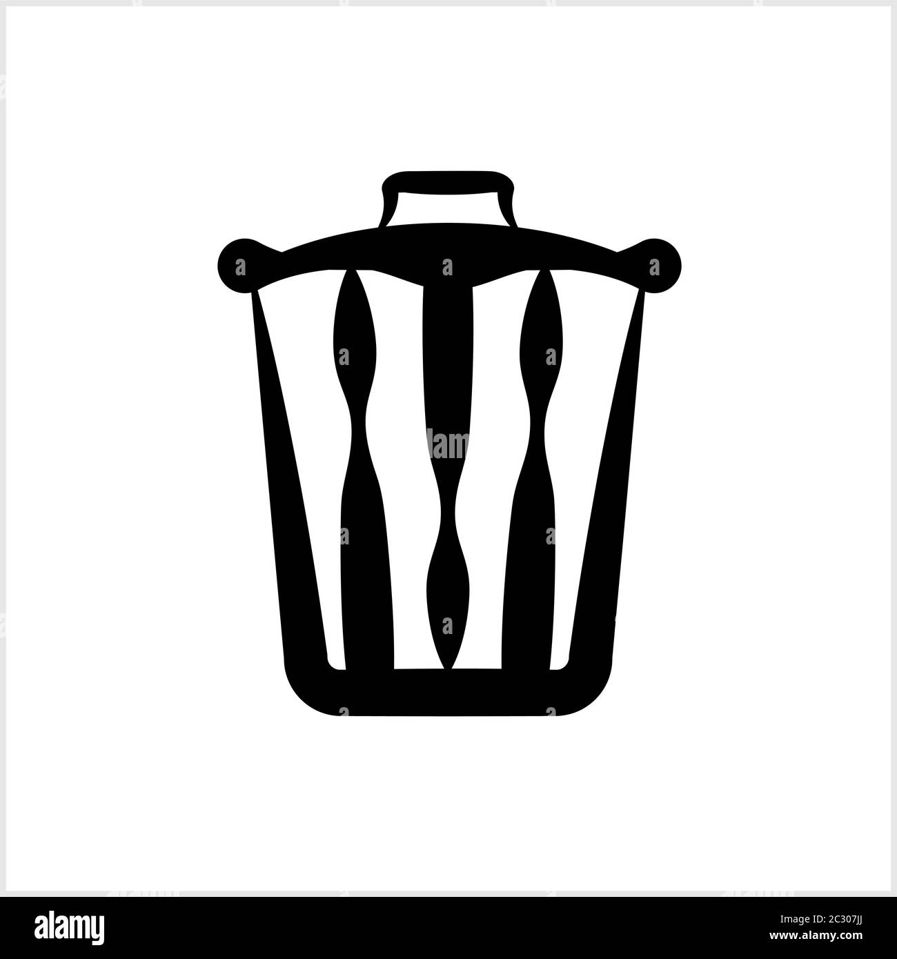 Trash Can Icon Vector Art Illustration Stock Vector Image & Art - Alamy