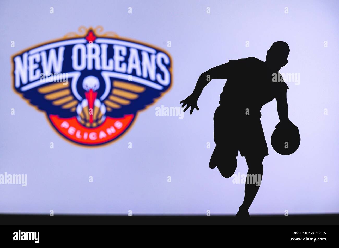 New Orleans Pelicans Logo Editorial Illustrative on White Background  Editorial Stock Photo  Illustration of jazz jpeg 209798283