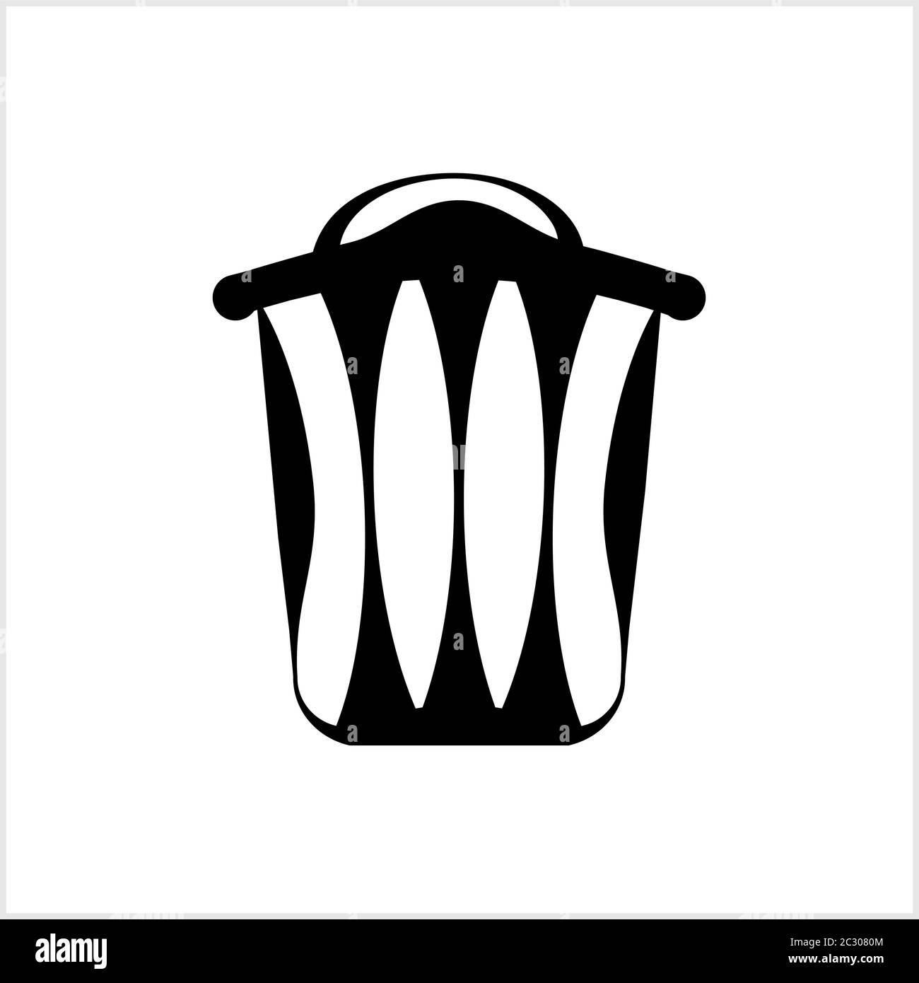 Trash Can Icon Vector Art Illustration Stock Vector Image & Art - Alamy