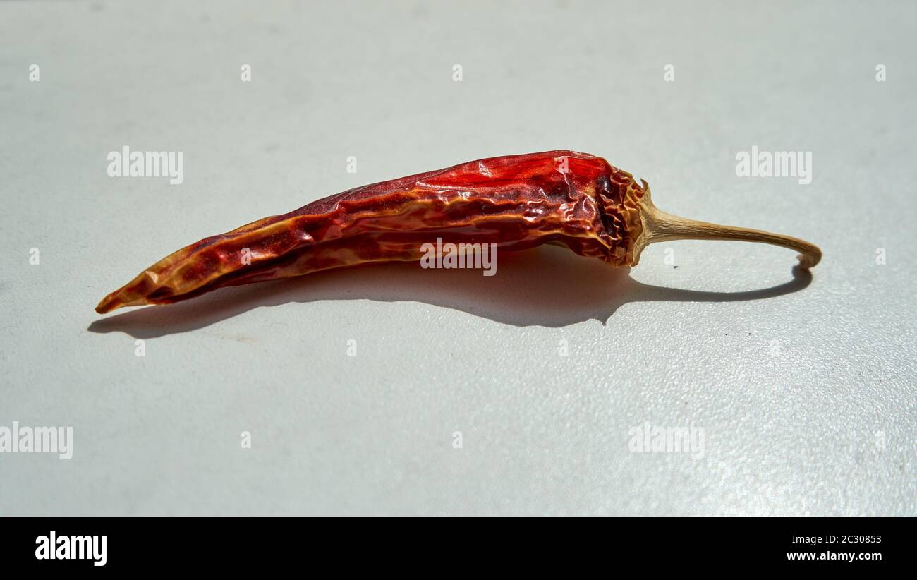 Dry red hot chili pepper Stock Photo