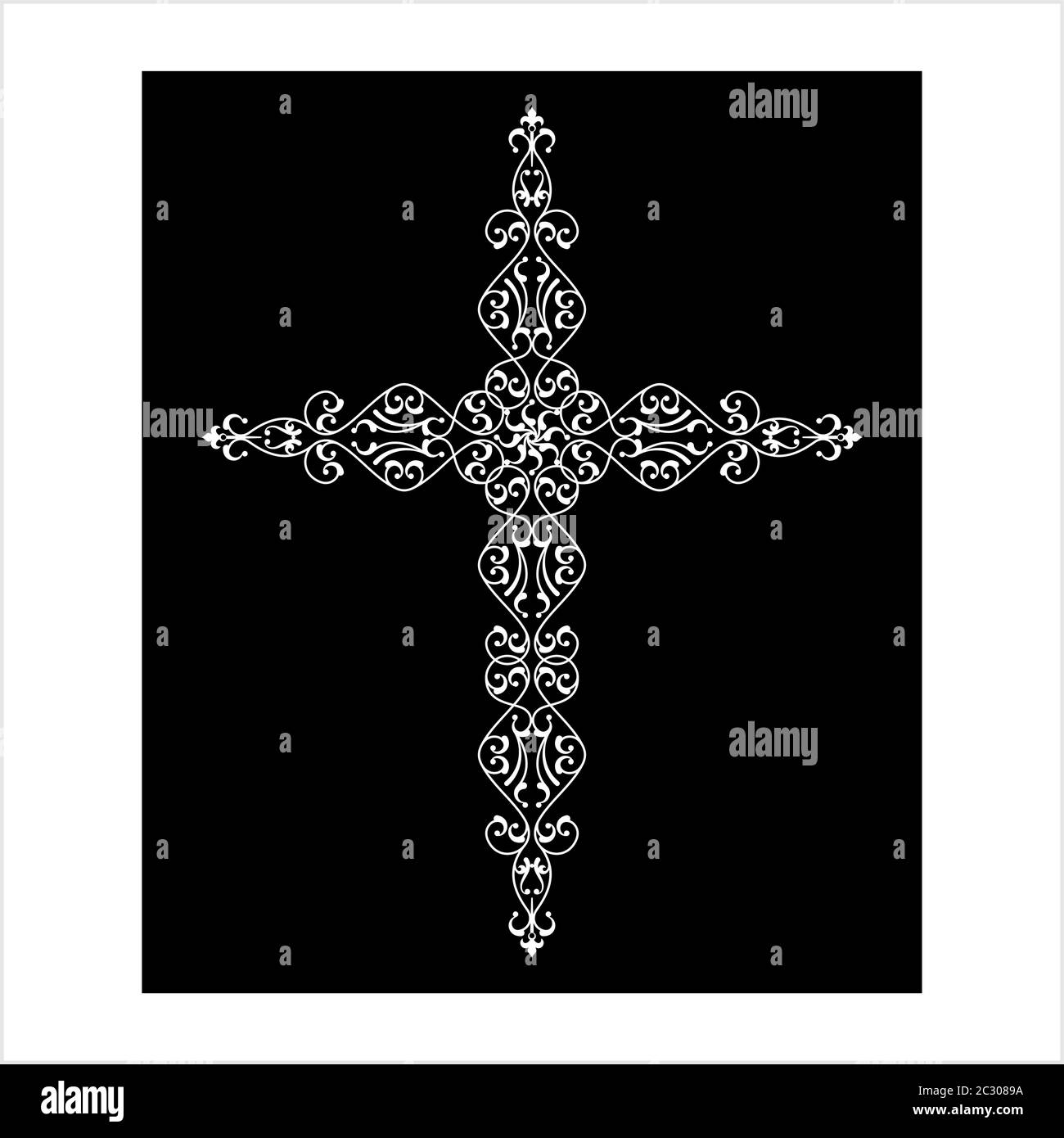 Christian Cross Design, The Symbol Of Christianity Vector Art