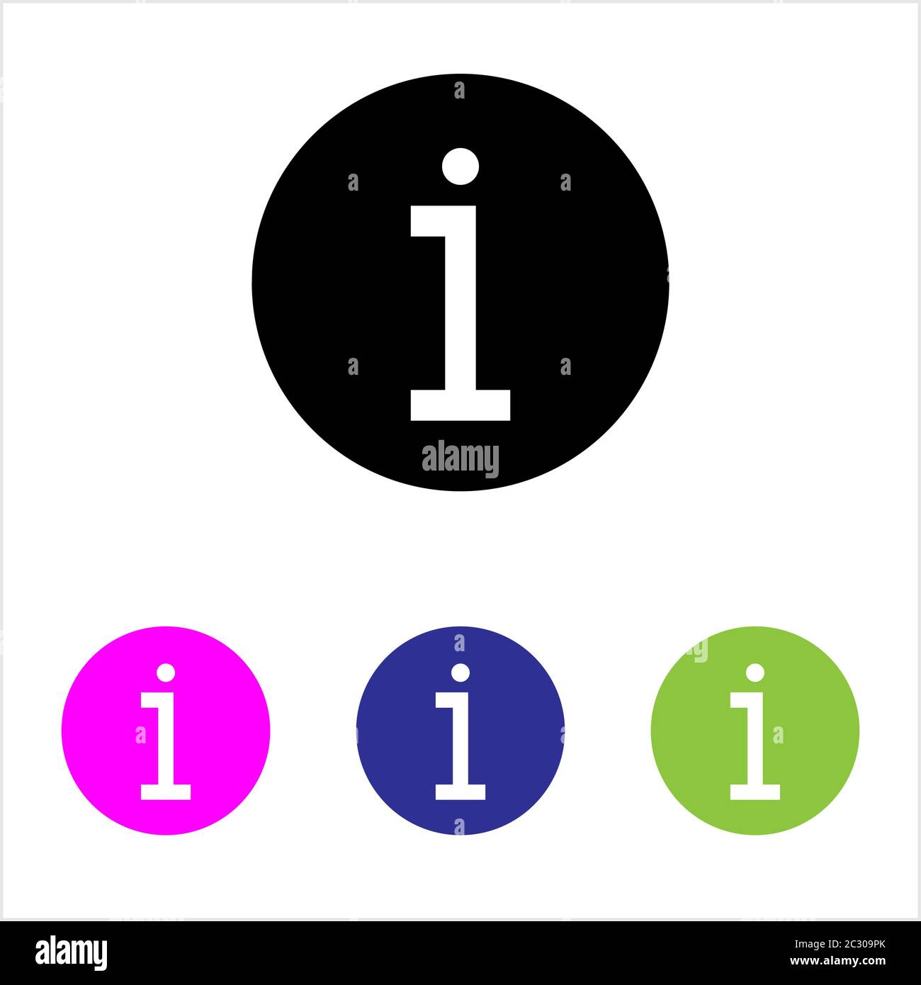 Information Icon, Info Icon Vector Art Illustration Stock Vector