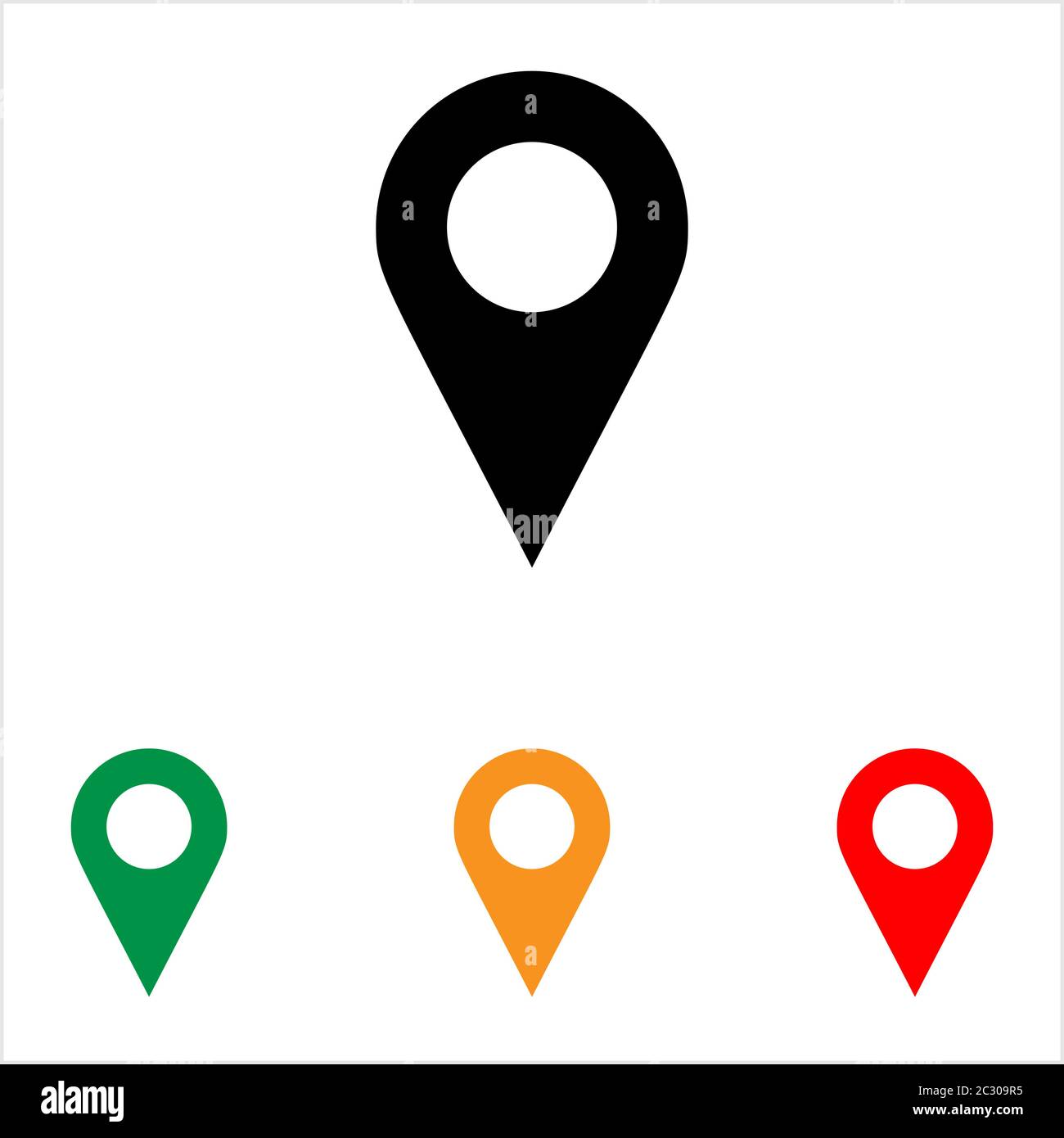 Location Pin Icon Vector Art Illustration Stock Vector Image & Art - Alamy