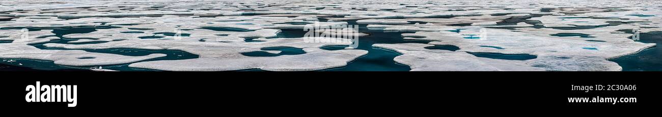 Sheet ice in Lancaster Sound, Canada Stock Photo