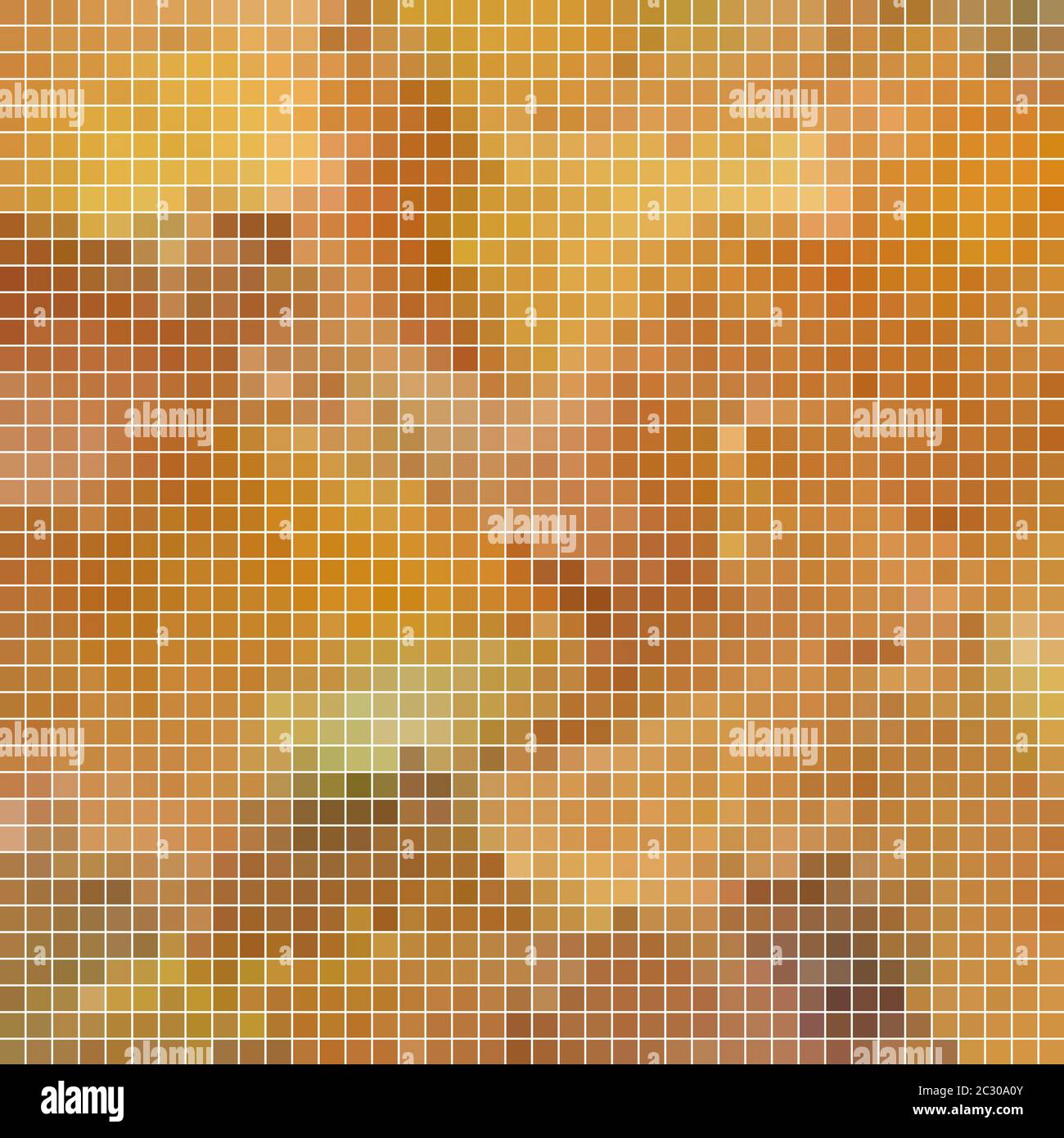 abstract square pixel mosaic background - yellow Stock Photo - Alamy