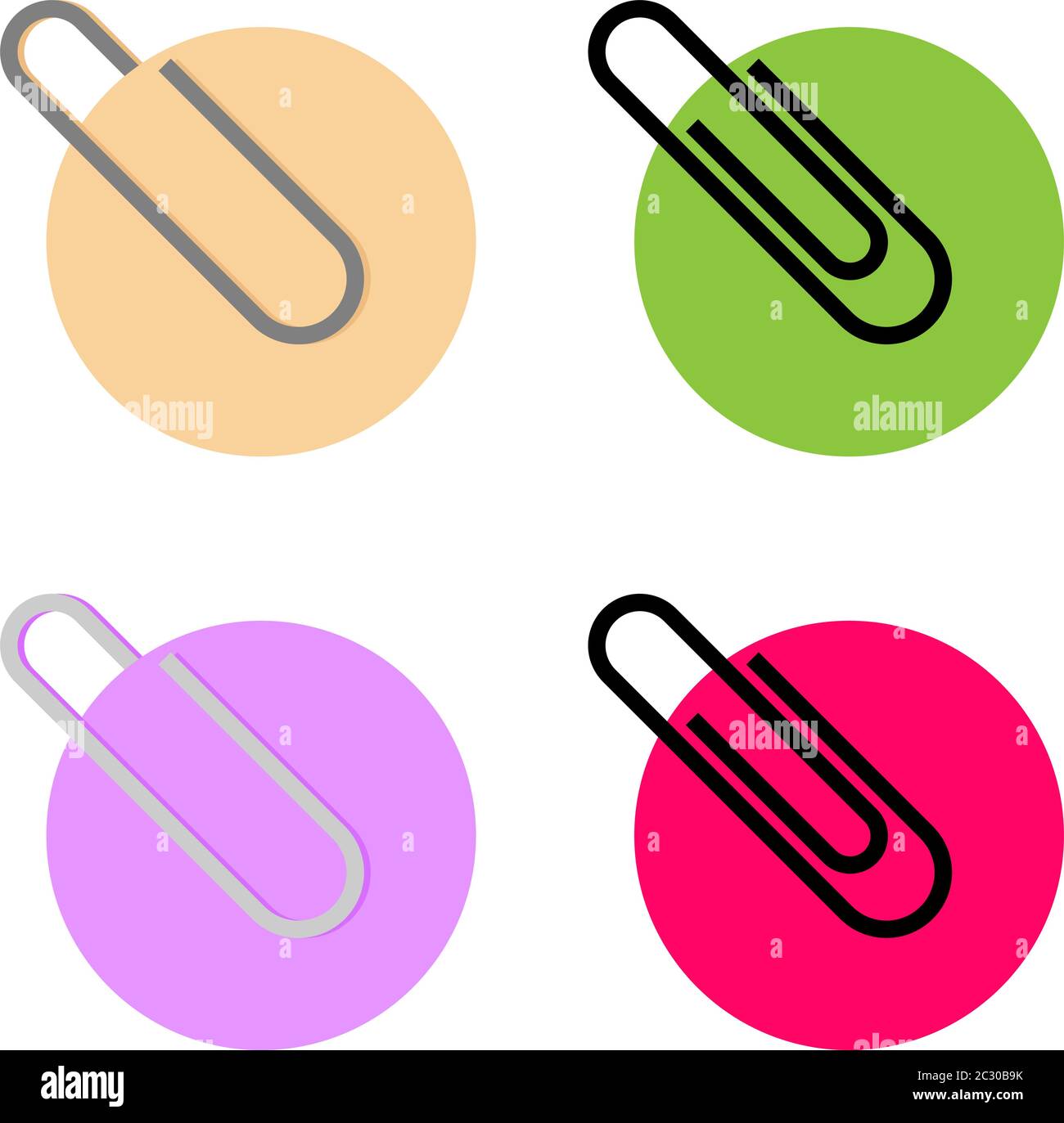 Paper Clip Icon Vector Art Illustration Stock Vector Image & Art - Alamy