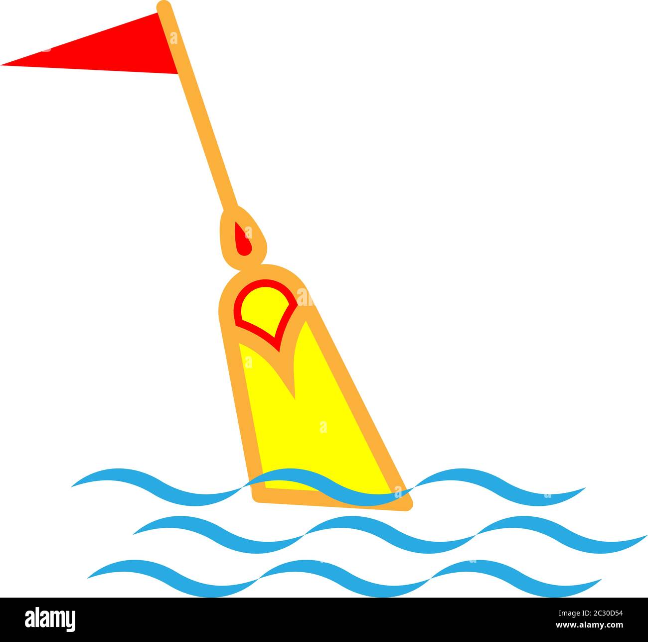 Buoy Icon, Float Buoy Icon Vector Art Illustration Stock Vector Image ...