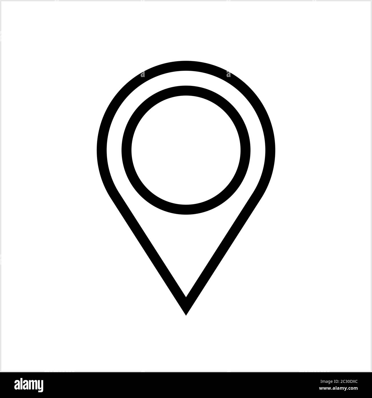 Location Pin Icon Vector Art Illustration Stock Vector Image & Art - Alamy