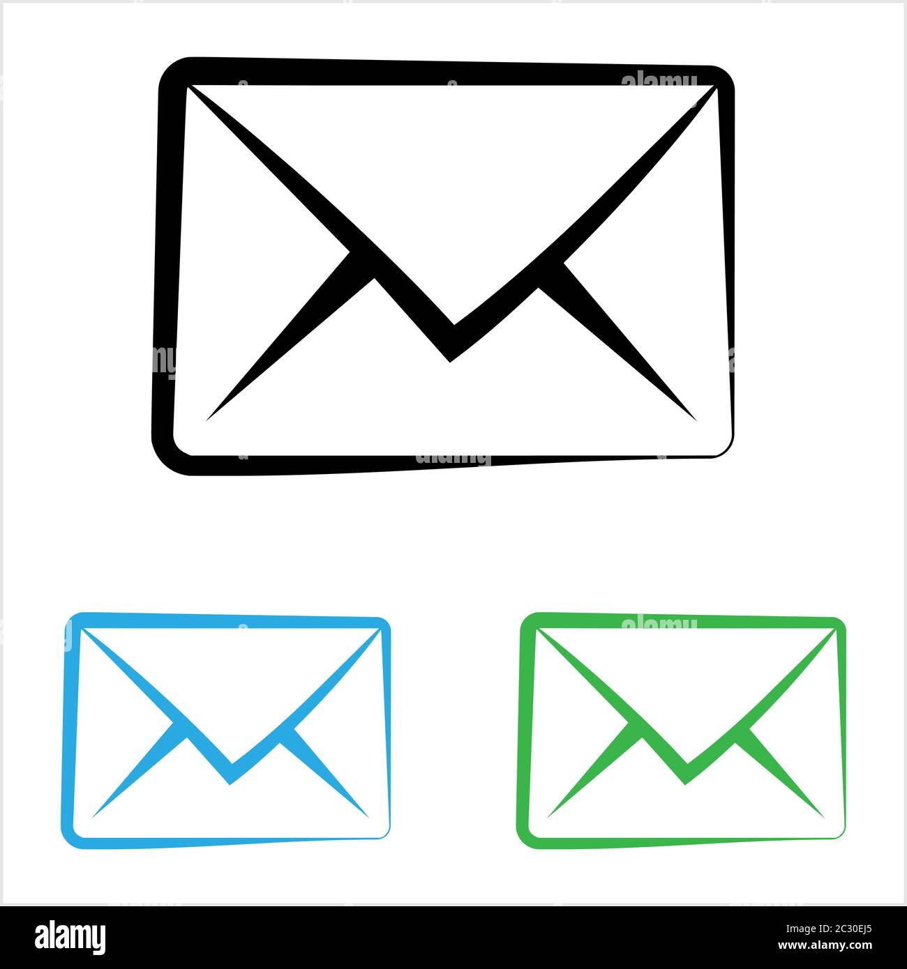 Envelope Icon, Postal Envelope Design Vector Art Illustration Stock ...