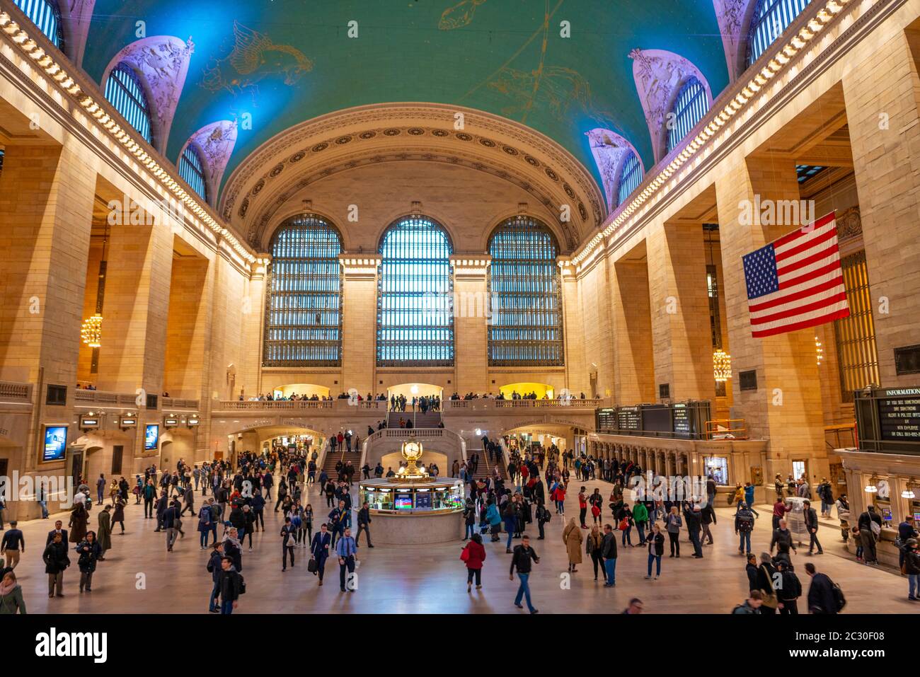 Interior view of Grand Central Station, Grand Central Terminal, Manhattan, New York City, New York State, USA Stock Photo