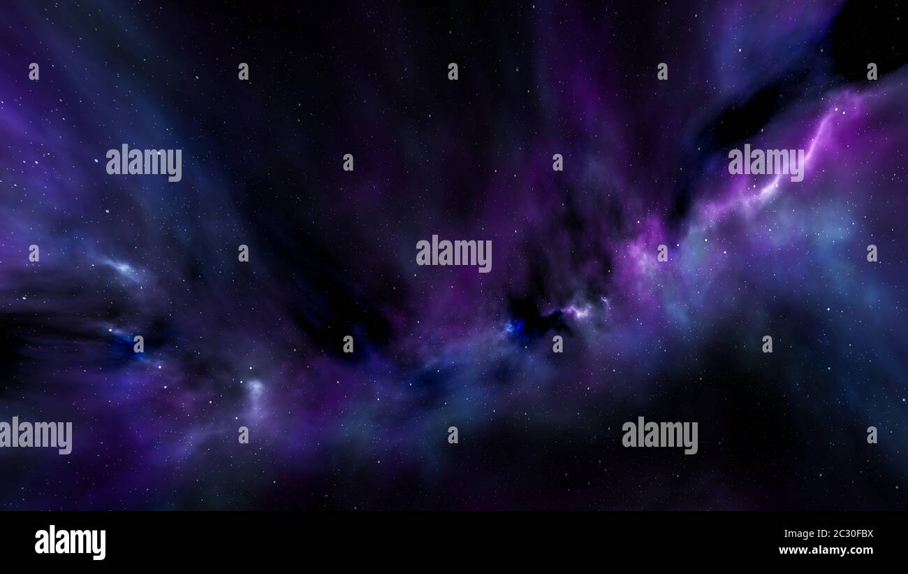 night sky with stars and nebula Stock Photo - Alamy