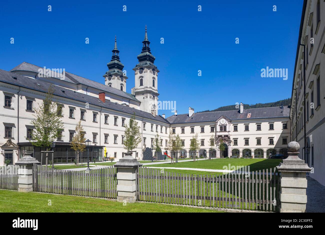 Spital am Pyhrn Abbey, collegiate church, Spital am Pyhrn, Pyhrn-tidal creek region, Pyhrn-Eisenwurzen, Traunviertel, Upper Austria, Austria Stock Photo