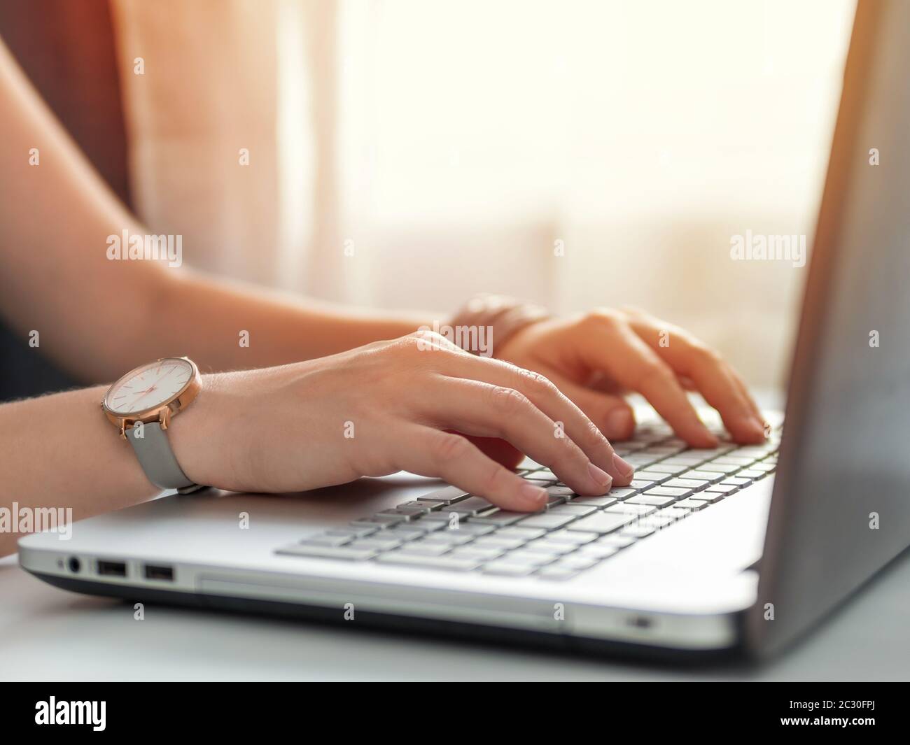 Working from home, contractor, freelance concept Stock Photo