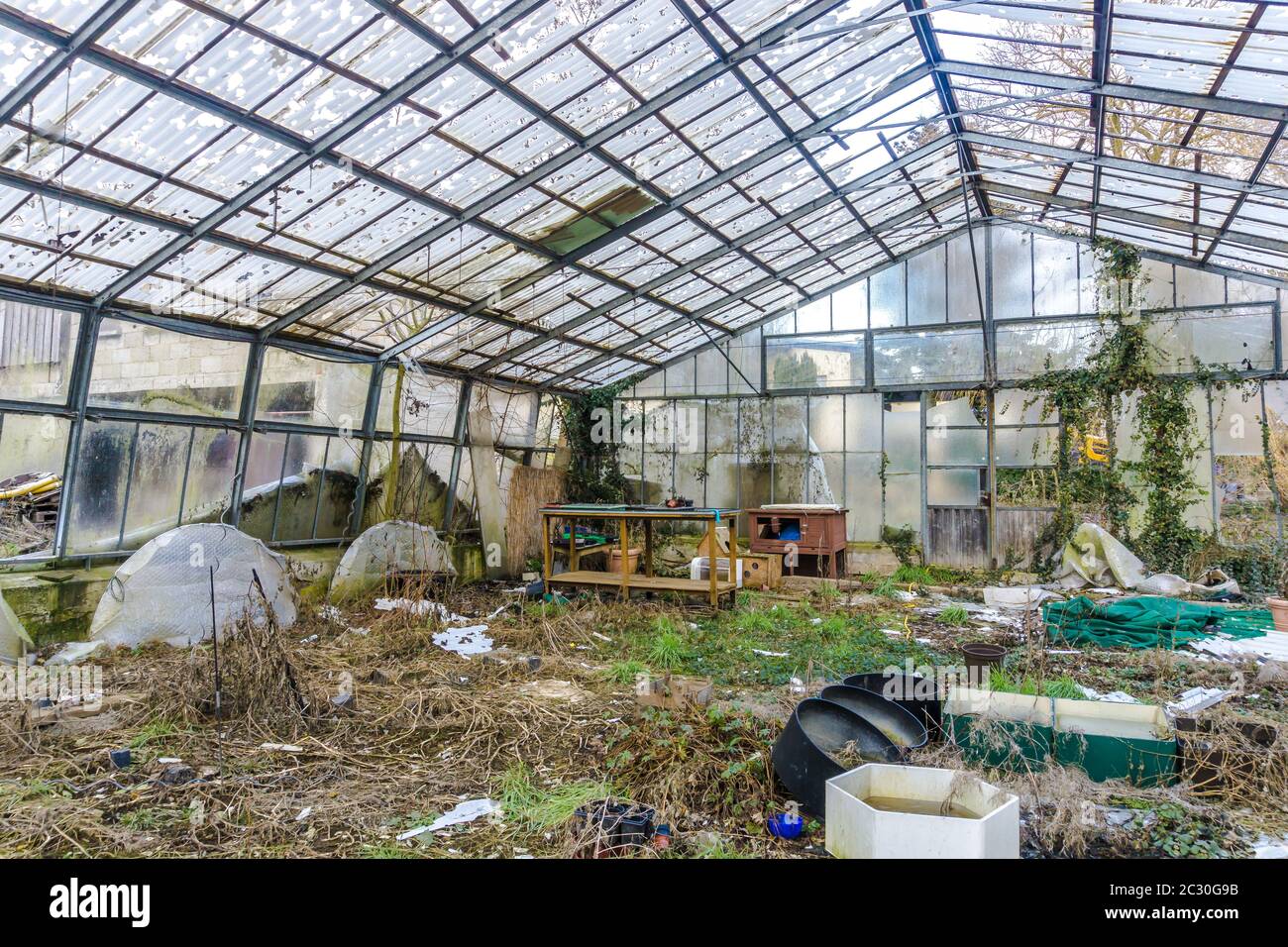 Greenhouse glass broken hires stock photography and images Alamy