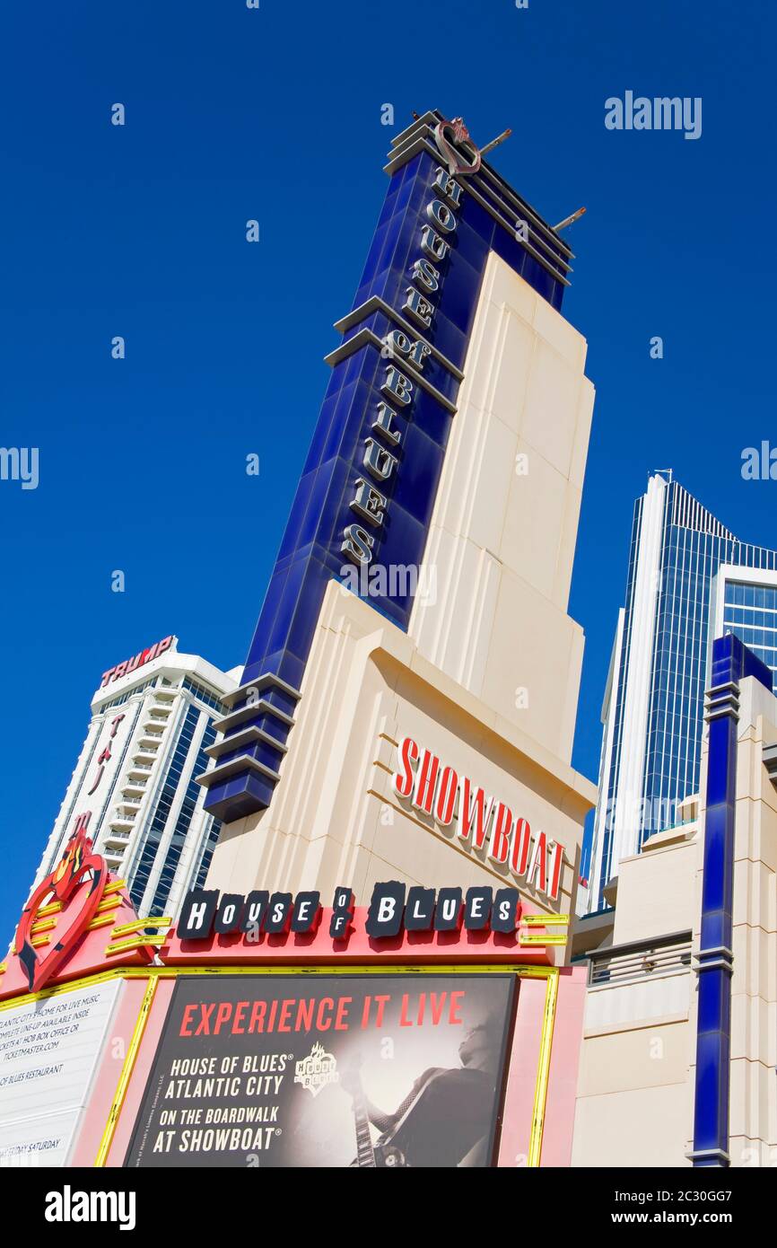 House of Blues, Atlantic City Boardwalk, New Jersey, USA Stock Photo