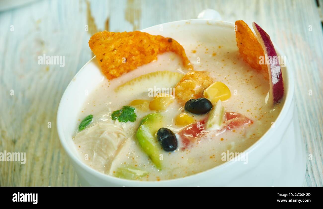 Creamy Southwest Corn Chowder Stock Photo Alamy