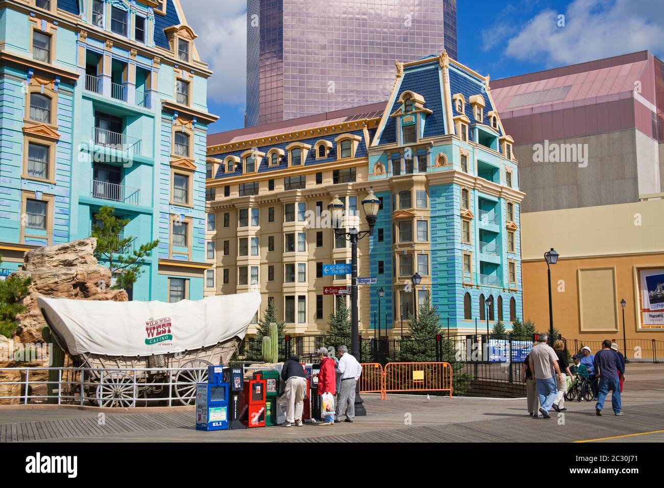 Bally s Wild Wild West Casinos Atlantic City Boardwalk New Jersey USA Stock Photo Alamy