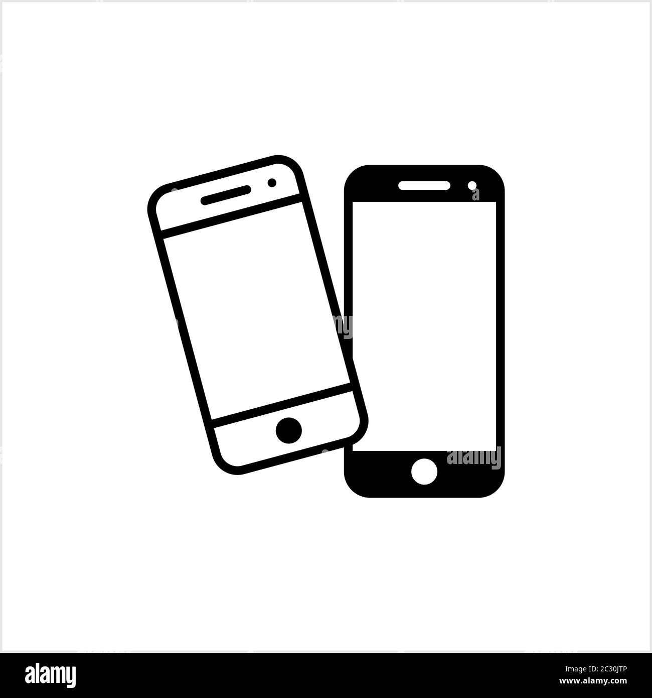 Smart Phone Icon, Smartphone Vector Art Illustration Stock Vector Image ...