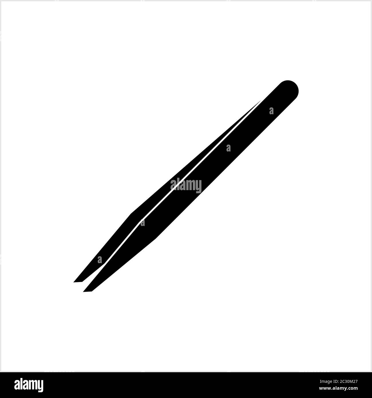 Tweezers Icon, Design Vector Art Illustration Stock Vector Image & Art