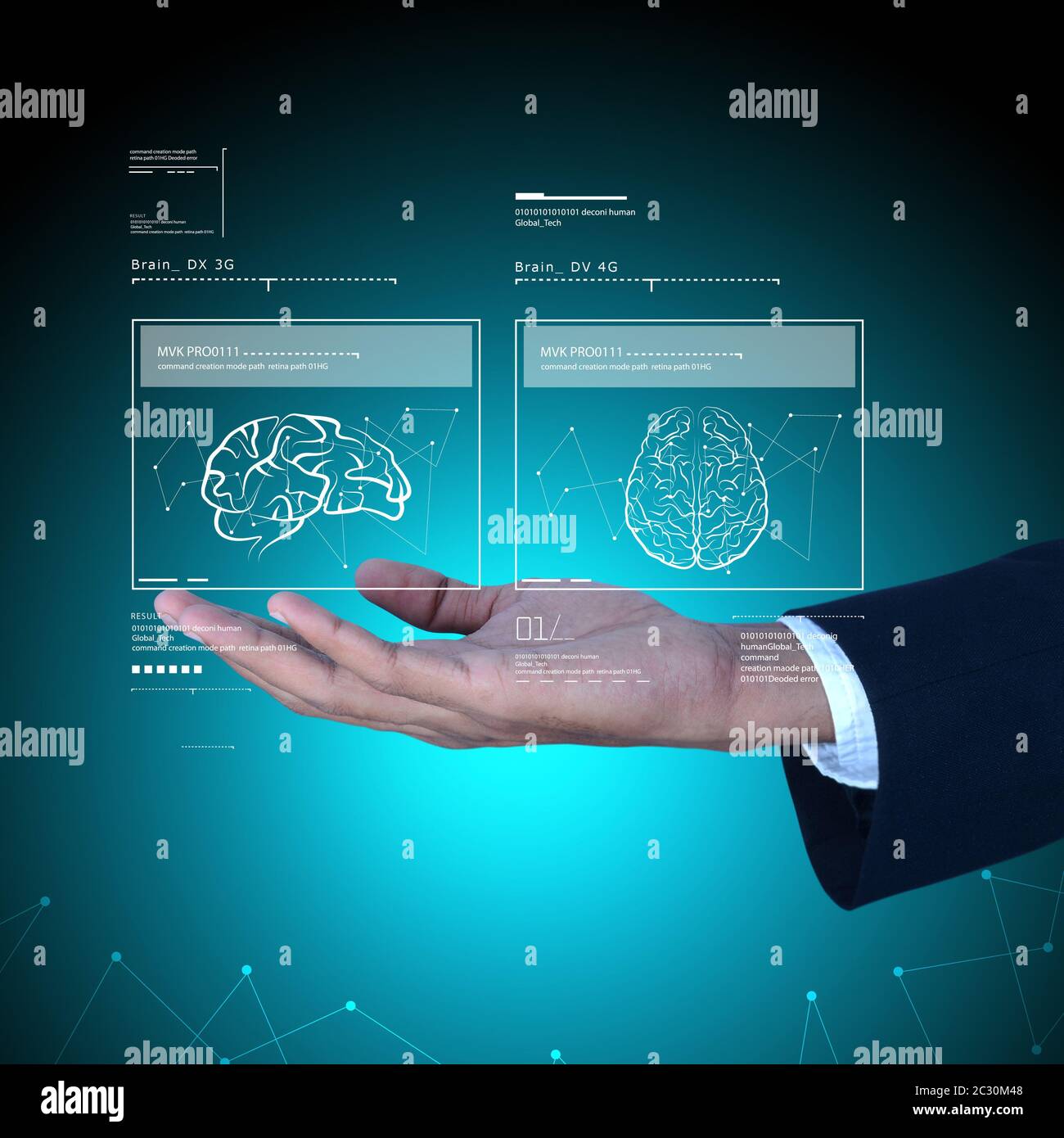 human brain development concept Stock Photo - Alamy