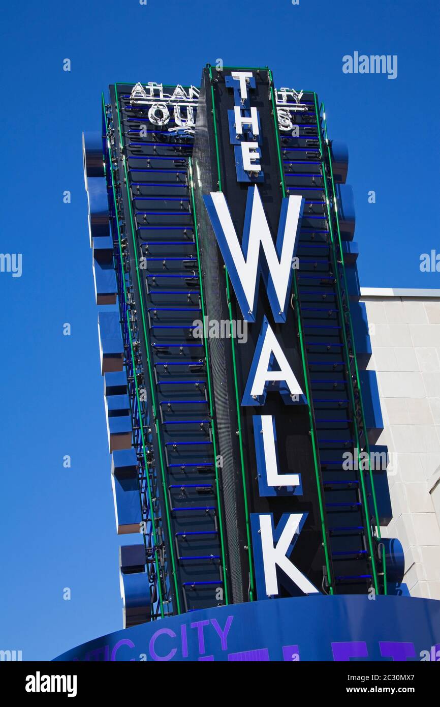 The Walk Outlet Shopping Mall, Atlantic City, New Jersey, USA Stock