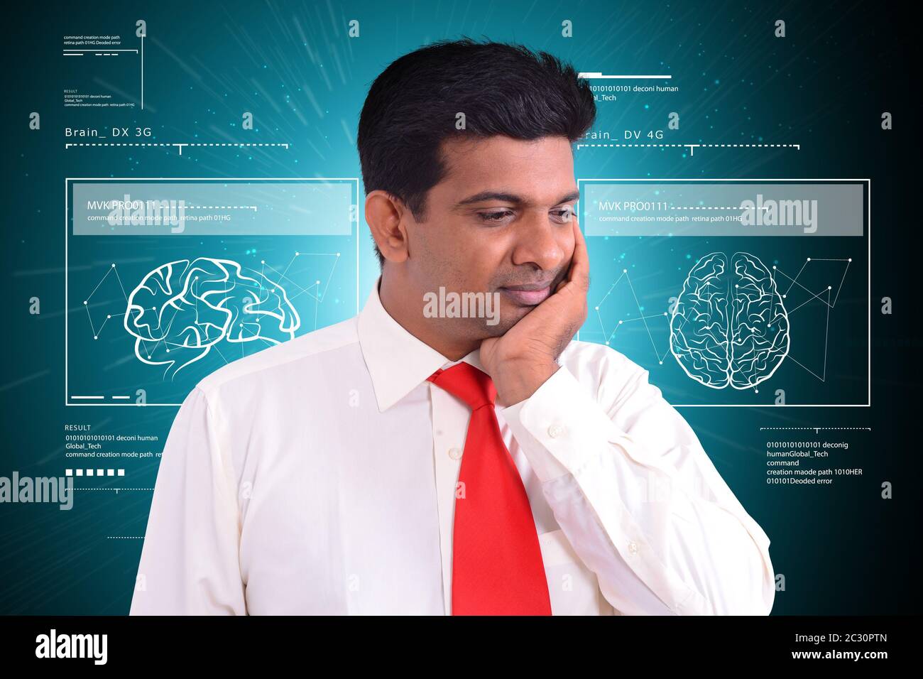human brain development concept Stock Photo