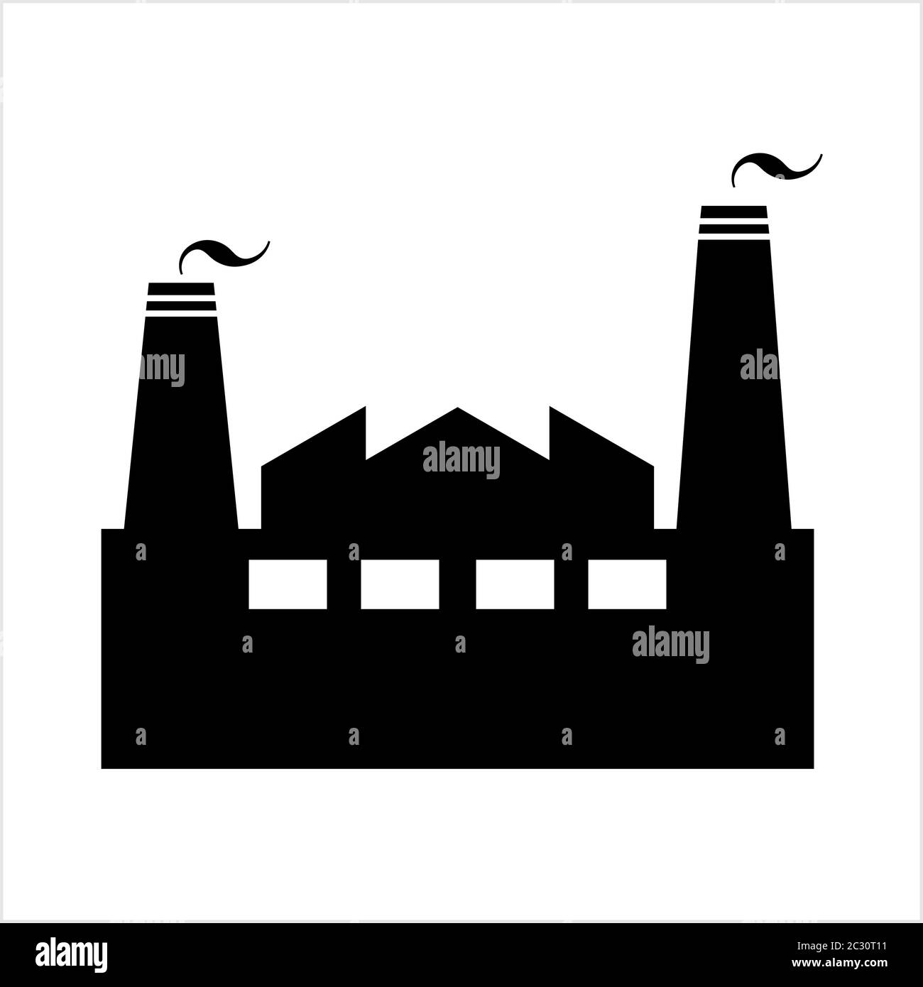 Factory Icon Industries Icon Vector Art Illustration Stock Vector Image Art Alamy